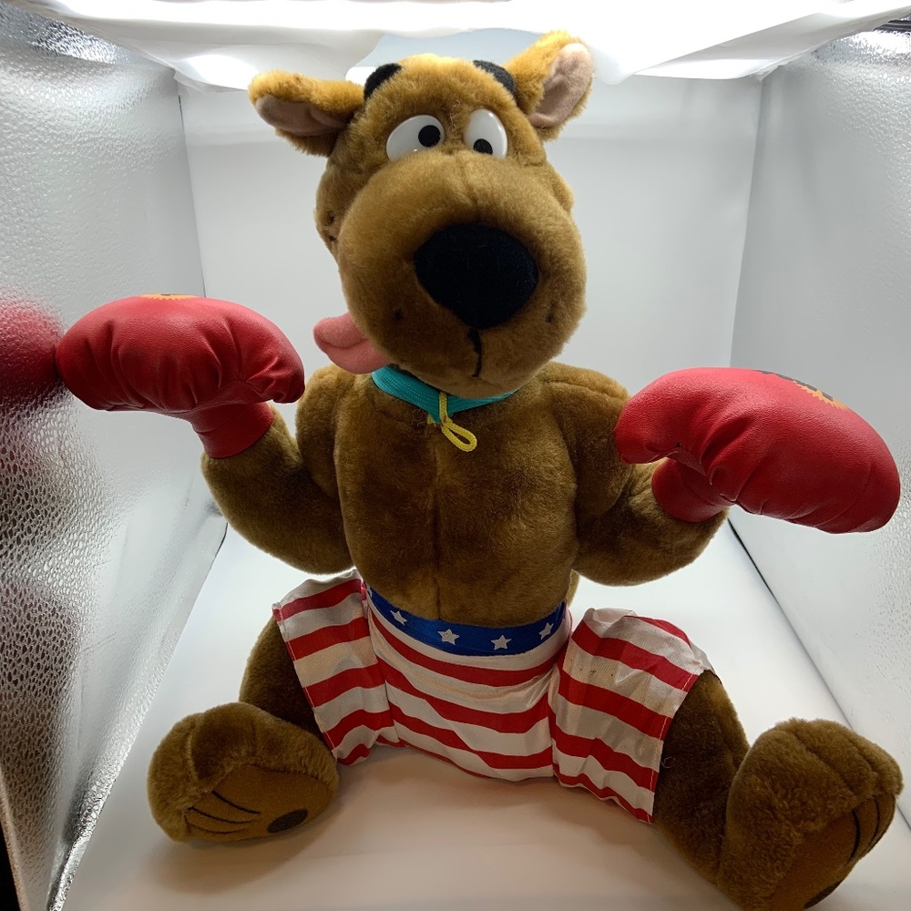 Scooby Doo Toy Network USA Boxer Boxing Gloves 14" Scooby Plush